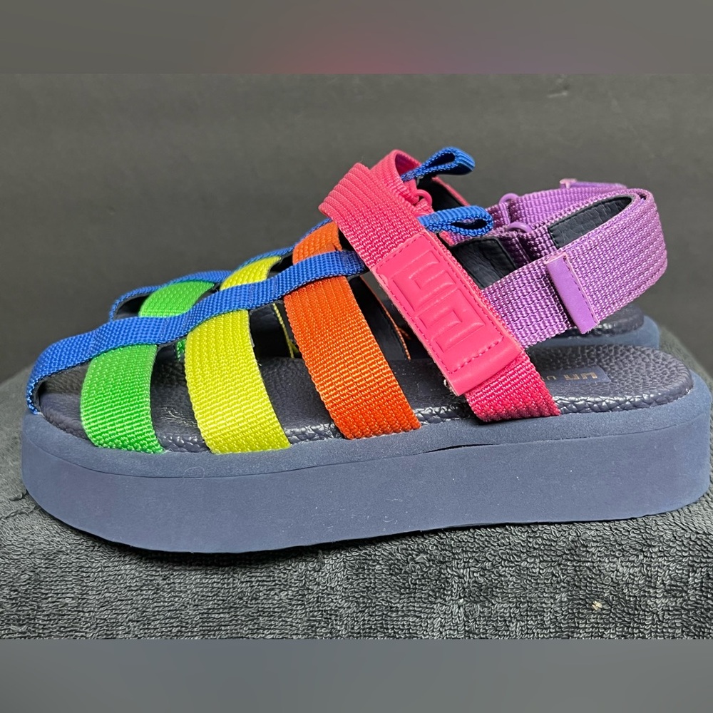 NEW United Nude Roma Lo Gladiator Platform Sandals Rainbow SZ 38 US 7